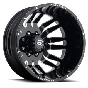 Vision Wheel HD – 401 RIVAL – Black – 20″x8.25″ 103.4mm – All weather Wheels – 401H2881SBIRL121